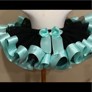 Black and aqua tutu